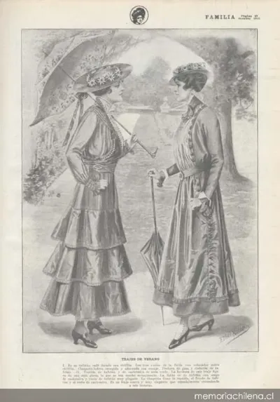 Trajes de verano, 1915 — 1915 | Chile de Ayer