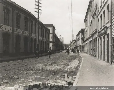 Calle Blanco, 1900 — 1900 | Chile de Ayer