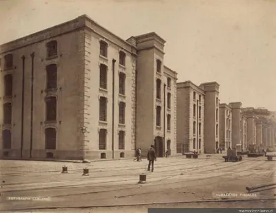 Almacenes fiscales, hacia 1890 — 1890 | Chile de Ayer