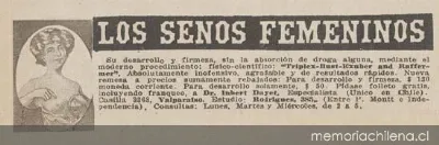 Los senos femeninos, 1925 — 1925 | Chile de Ayer