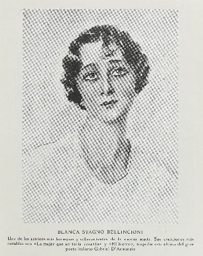 Blanca Stagno Bellincioni — 1918 | Chile de Ayer