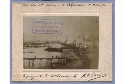 Incendio del malecón de Valparaíso, 12 de mayo de 1903 — 1903 | Chile de Ayer