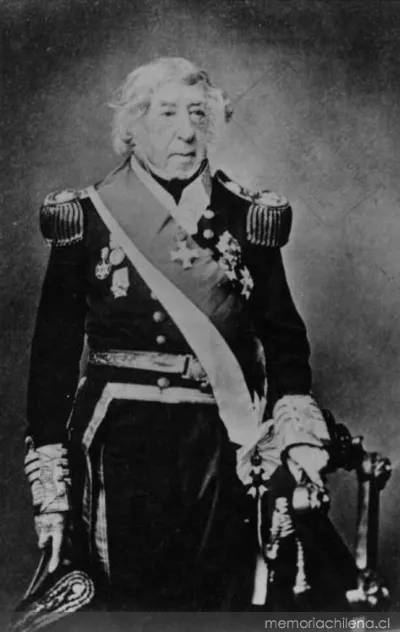 Lord Thomas Cochrane, hacia 1850 — 1850 | Chile de Ayer