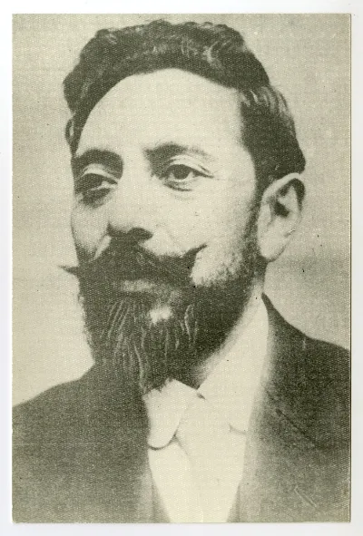 Samuel A. Lillo, retrato de perfil tres cuartos — aprox. 1900 | Chile de Ayer