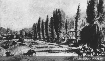 Vista de Los Tajamares, 1800 — 1800 | Chile de Ayer