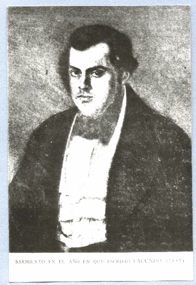 Sarmiento en el año en que escribió Facundo, 1845 — 1845 | Chile de Ayer