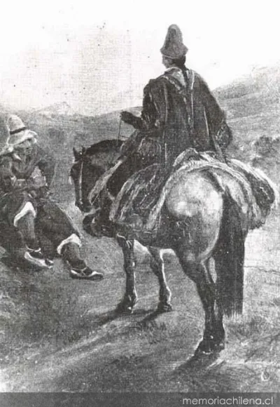 Campesinos chilenos, hacia 1838 — 1838 | Chile de Ayer