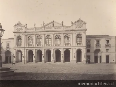 Teatro Municipal de Santiago: fachada principal, 1903 — 1903 | Chile de Ayer