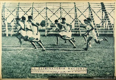 Eliminatoria de atletismo en los Campos de Sports de Ñuñoa, 1928 — 1927 | Chile de Ayer