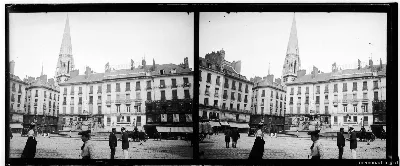 Place Royale, Nantes, Francia, septiembre 1907 — 1907 | Chile de Ayer