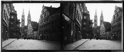 Vista de la Iglesia de St. Sebaldus, Nürnberg, Alemania, 1911 — 1911 | Chile de Ayer