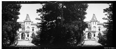 Parque y fachada del Palacio de Lota, 1907 — 1907 | Chile de Ayer