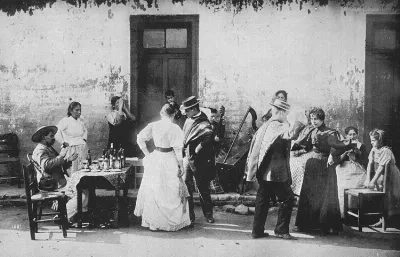 Parejas bailando cueca, hacia 1900 — 1900 | Chile de Ayer