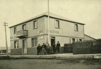 Casa comercial José Cocacevich, Porvenir, Tierra del Fuego, 1906 — 1906 | Chile de Ayer