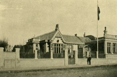 Casa de Rodolfo Stubenrauch y Consulado de Alemania, Punta Arenas, 1906 — 1906 | Chile de Ayer