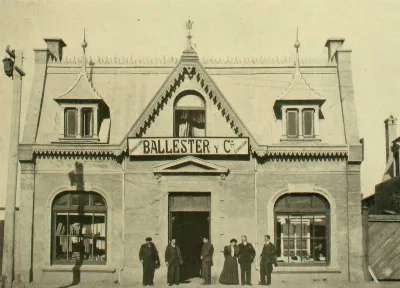 Casa de comercio de Ballester y Cia., Punta Arenas, 1906 — 1906 | Chile de Ayer