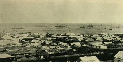 Vista de Punta Arenas, 1900 — 1900 | Chile de Ayer