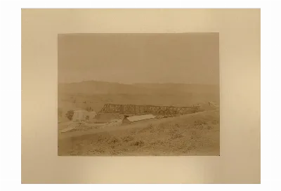 Viaducto de Malleco con estructura metálica en construcción — 1886 | Chile de Ayer