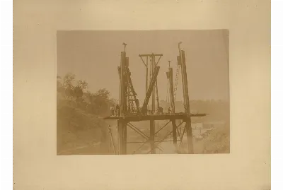 Construcción del viaducto de Malleco — 1886 | Chile de Ayer