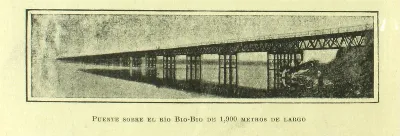 Puente sobre el río Bio-Bio, 1916 — 1916 | Chile de Ayer