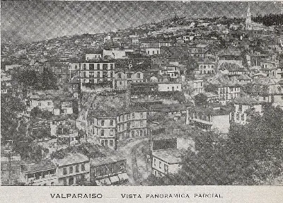 Valparaíso : vista panorámica parcial, 1939 — 1939 | Chile de Ayer