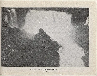Salto del Río Pilmaiquén, 1939 — 1939 | Chile de Ayer