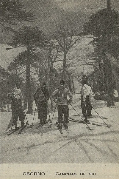 Canchas de esquí, Osorno, 1940 — 1940 | Chile de Ayer