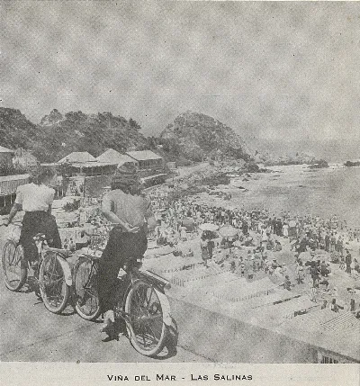 Playa Las Salinas, Viña del Mar, 1943 — 1943 | Chile de Ayer
