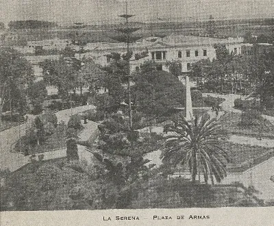 Plaza de Armas, La Serena, 1945 — 1945 | Chile de Ayer