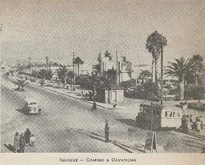 Iquique: camino a Cavancha, 1946 — 1946 | Chile de Ayer