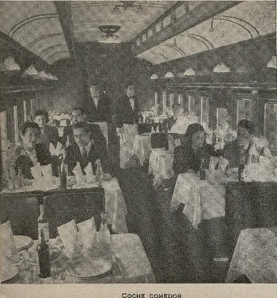 Coche comedor de Ferrocarriles del Estado, 1946 — 1946 | Chile de Ayer