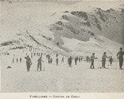 Canchas de esquí, Farellones, 1948 — 1948 | Chile de Ayer