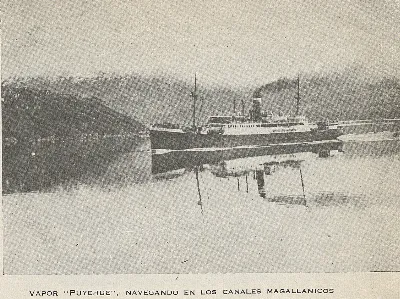 Vapor Puyehue: navegando en los canales magallánicos, 1948 — 1948 | Chile de Ayer