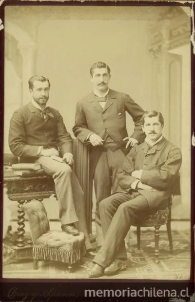 Retrato de hombres, hacia 1880 — 1880 | Chile de Ayer