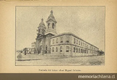Fachada del Liceo de Señoritas " — 1926 | Chile de Ayer