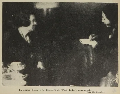 María Martos O’Neil de Baeza y María Monvel — 1931 | Chile de Ayer