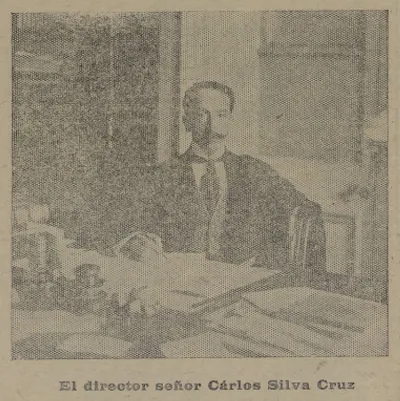 El director señor Carlos Silva Cruz — 1912 | Chile de Ayer