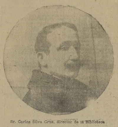 Sr. Carlos Silva Cruz, director de la Biblioteca — 1913 | Chile de Ayer