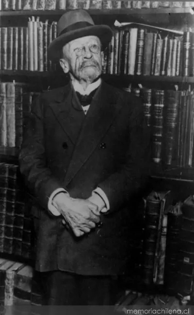 José Toribio Medina al llegar de Sevilla en 1928 — 1928 | Chile de Ayer
