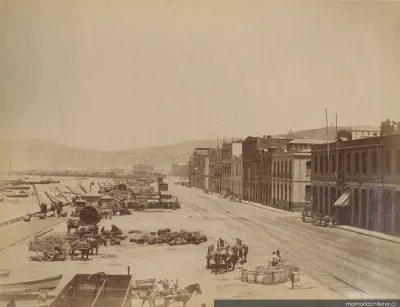 Muelle antiguo, hacia 1890 — 1890 | Chile de Ayer