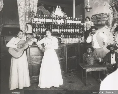 Cantina, hacia 1900 — 1900 | Chile de Ayer