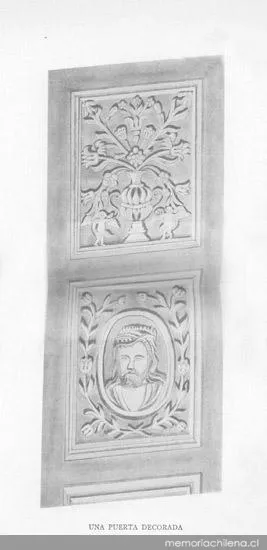 Una Puerta decorada — 1904 | Chile de Ayer