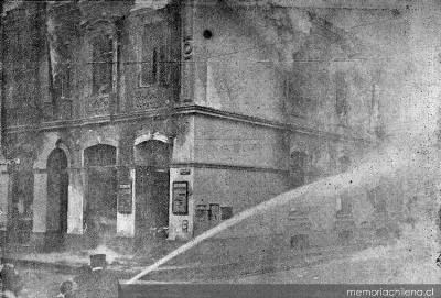 Incendio de la Compañía Sud-Americana de Vapores, 1903 — 1903 | Chile de Ayer