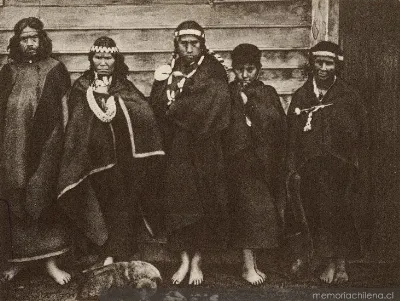 Familia mapuche, hacia 1859 — 1859 | Chile de Ayer