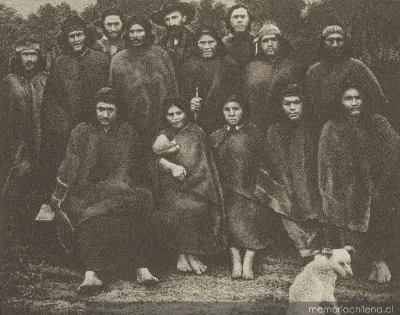Grupo de indígenas, hacia 1859 — 1859 | Chile de Ayer