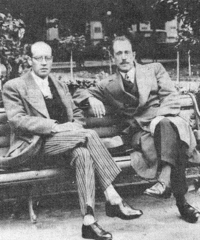 Guillermo Feliú Cruz con Mariano Latorre, 1930 — 1930 | Chile de Ayer