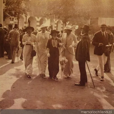 Asistencia a las carreras de caballos en Viña del Mar, 1913 — 1913 | Chile de Ayer