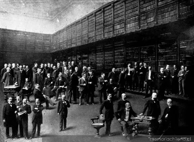 Rector y cuerpo de profesores del Instituto Nacional, 1900 — 1900 | Chile de Ayer