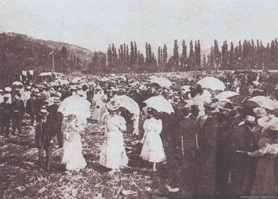 Sociedad aristocrática, en la época de Luis Orrego Luco, hacia 1900 — 1900 | Chile de Ayer