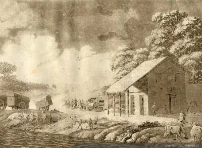 Vista de la casa de posta, hacia 1800 — 1800 | Chile de Ayer